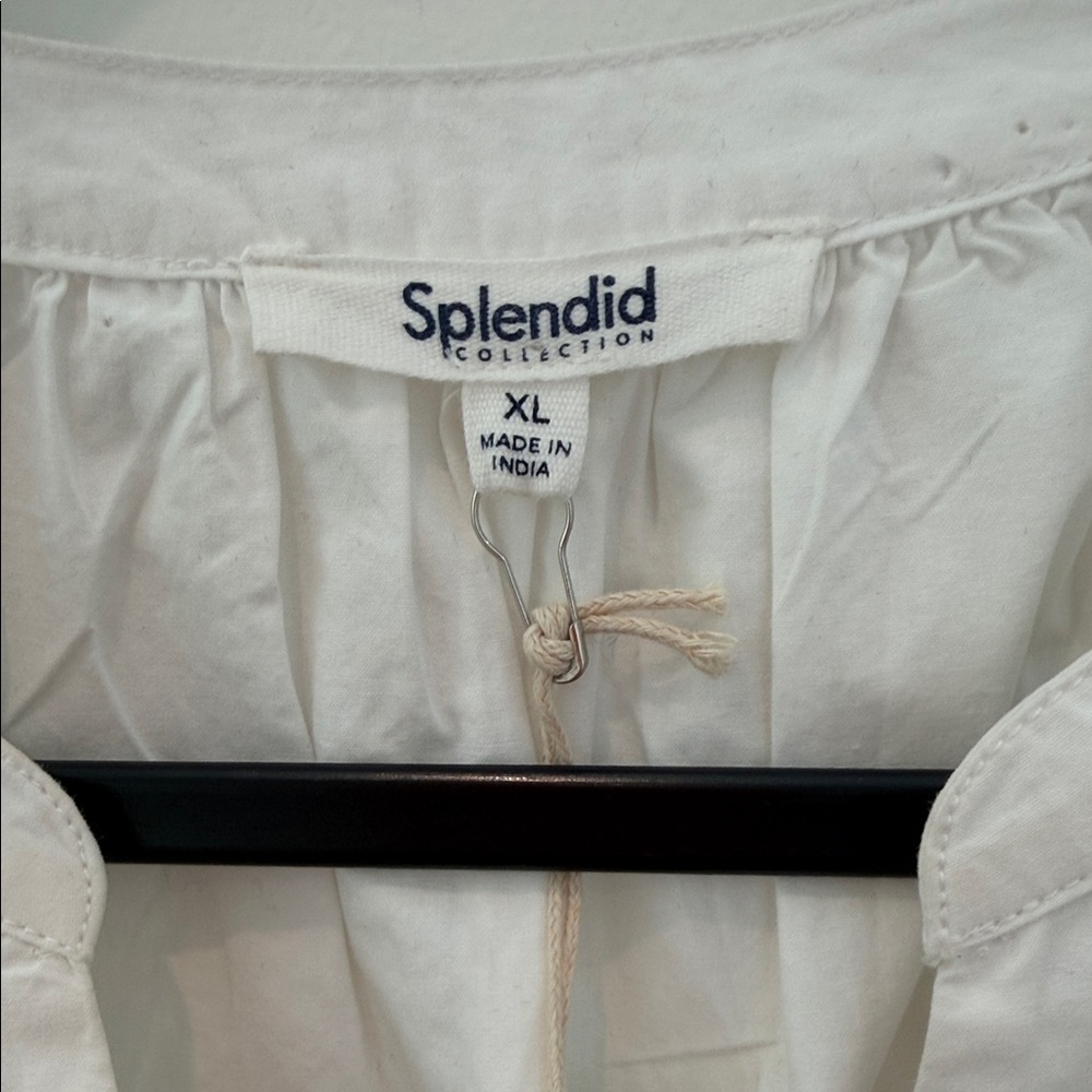 Splendid White Cotton Mini Dress - Picture 3 of 9